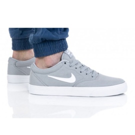 Nike Sb Charge Cnvs M CD6279-003 cipő fehér szürke