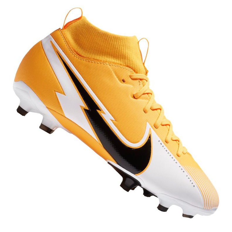 Nike Superfly 7 Academy Mg Jr AT8120-801 futballcipő sokszínű narancs és vörös