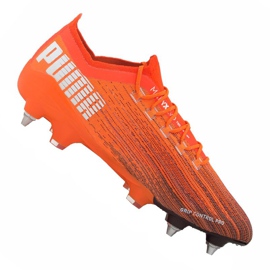 Puma Ultra 1.1 Mx Sg M 106076-01 futballcipő sokszínű narancs és vörös Puma Ultra 1.1 Mx Sg M 106076-01 futballcipő sokszínű narancs és vörös