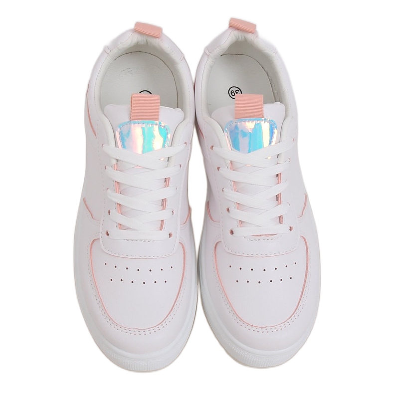 Fehér női sportcipő KK-203 WHITE / PINK rózsaszín