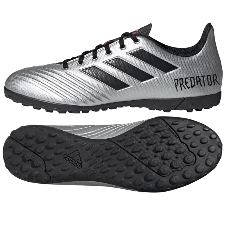 Adidas Predator 19.4 Tf M F35634 futballcipő ezüst