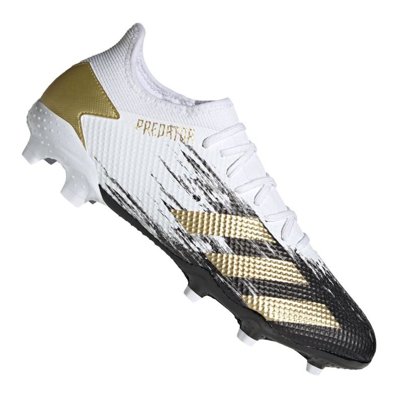 Adidas Predator 20.3 L Fg M FW9197 futballcipő fehér arany fehér