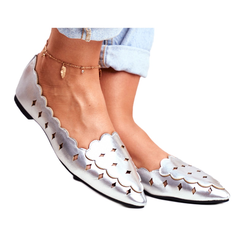 Lu Boo női balerinák ezüst metál Dianna Lu Boo női balerinák ezüst metál Dianna