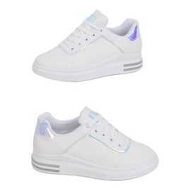 Fehér női cipők 1239-Y Silver szürke