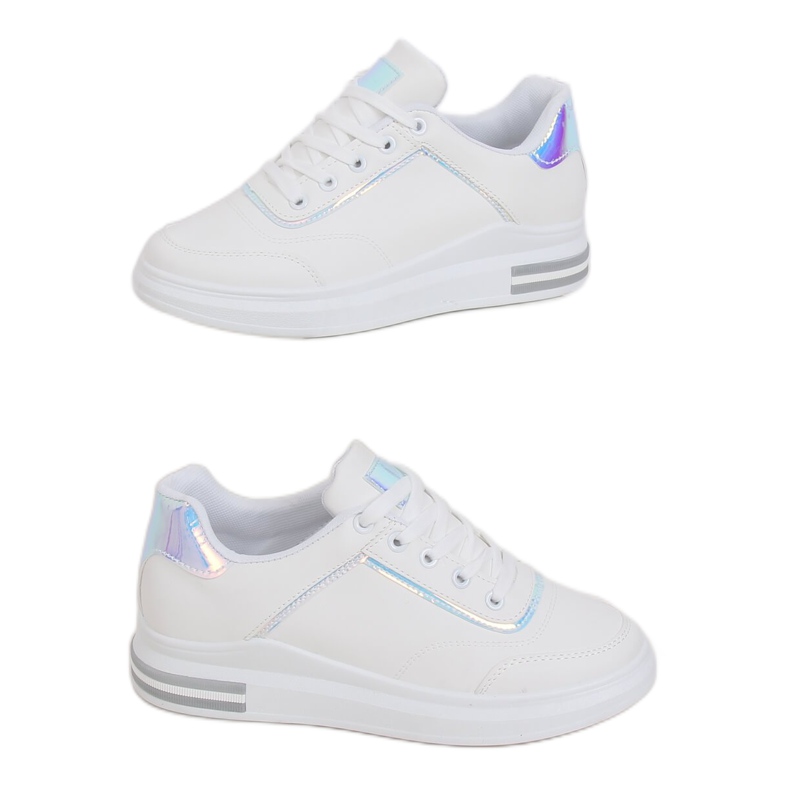 Fehér női cipők 1239-Y Silver szürke Fehér női cipők 1239-Y Silver szürke