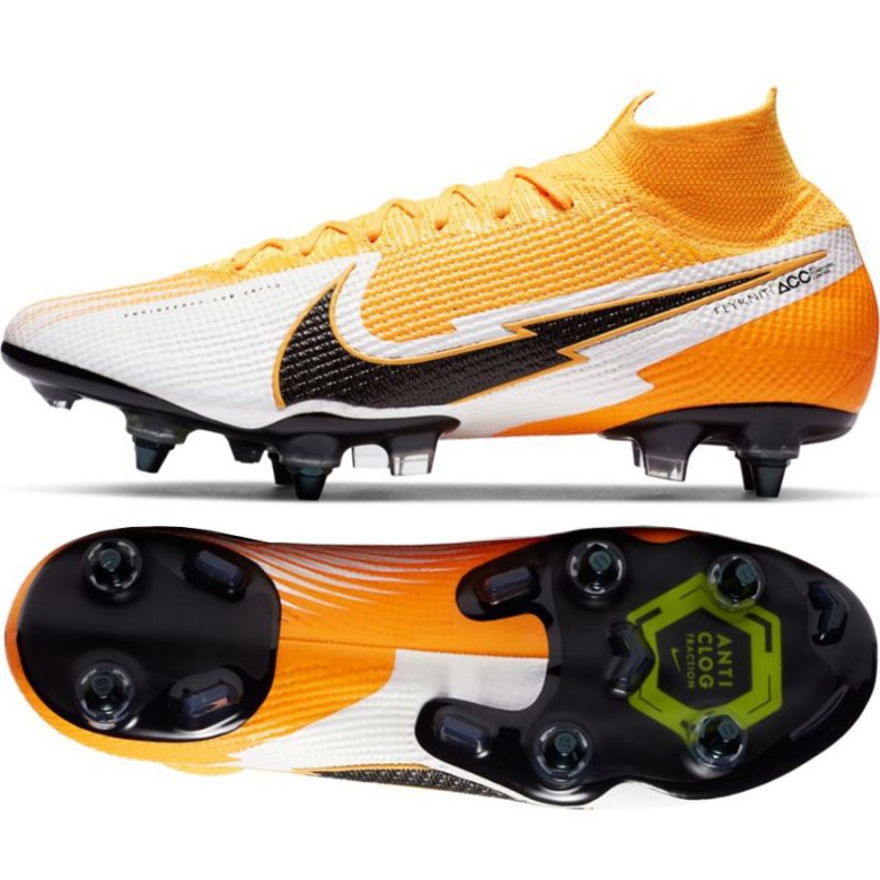 Nike Mercurial Superfly 7 Elite SG-PRO Ac M AT7894-801 futballcipő narancssárga sárgák Nike Mercurial Superfly 7 Elite SG-PRO Ac M AT7894-801 futballcipő narancssárga sárgák