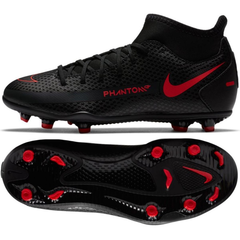 Nike Phantom Gt Club Df FG / MG Jr CW6727-060 futballcipő sokszínű fekete
