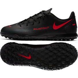 Nike Phantom Gt Club Tf Jr CK8483-060 futballcipő sokszínű fekete Nike Phantom Gt Club Tf Jr CK8483-060 futballcipő sokszínű fekete
