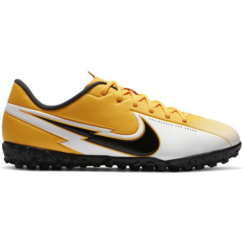 Nike Mercurial Vapor 13 Academy Tf Jr AT8145 801 futballcipő sárga sárgák