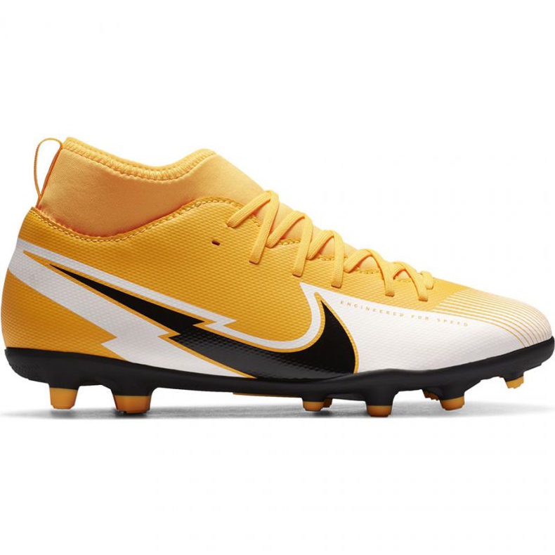 Nike Mercurial Superfly 7 Club FG / MG Jr AT8150 801 futballcipő sárga sárgák