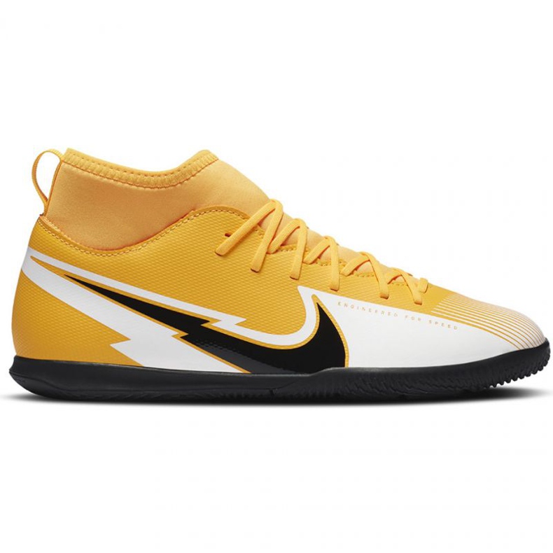 Nike Mercurial Superfly 7 Club Ic Jr AT8153 801 futballcipő sárga narancs és vörös