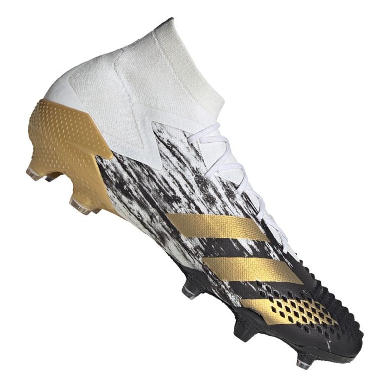 Adidas Predator 20.1 Fg M FW9186 futballcipő fekete, fehér, fekete, arany fehér
