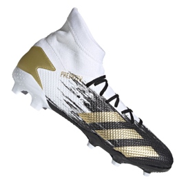 Adidas Predator 20.3 Fg M FW9196 futballcipő fekete, fehér, fekete, arany fehér