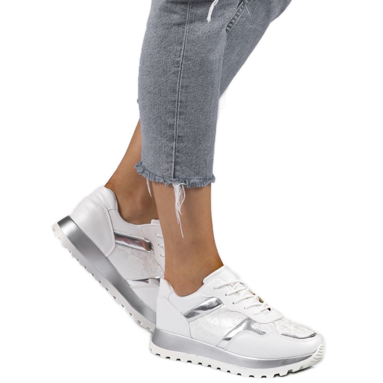 Fehér ökobőr sportcipők 2019-447