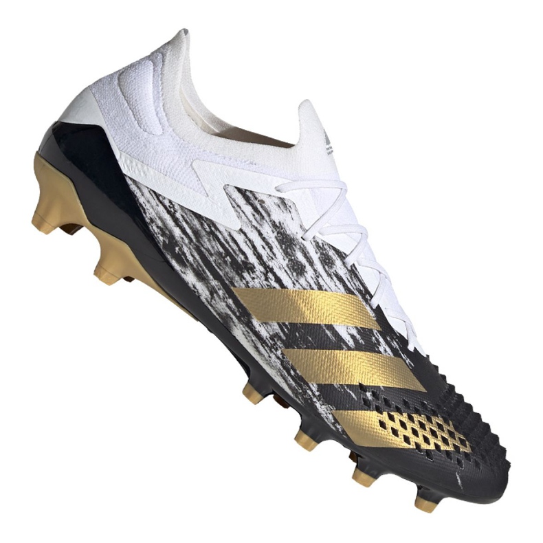 Adidas Predator 20.1 Low Ag M FW9747 futballcipő fekete, fehér, fekete, arany fehér