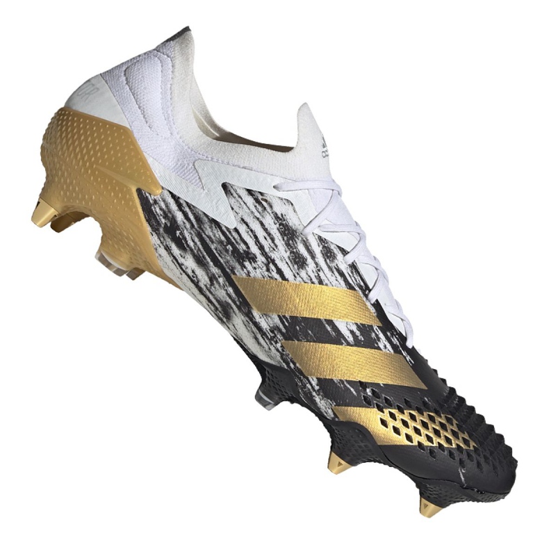 Adidas Predator 20.1 Low Sg M FW9181 futballcipő fekete, fehér, fekete, arany fehér