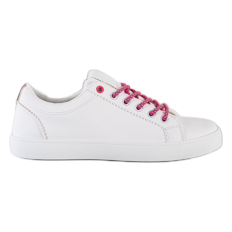 SHELOVET Cipők dekoratív csipkével fehér