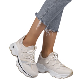 Bézs színű Lycra cipők C947 Bézs színű Lycra cipők C947