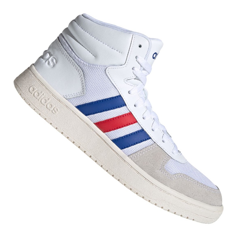 Adidas Hoops 2.0 Mid M FW8252 kosárlabda cipő sokszínű fehér