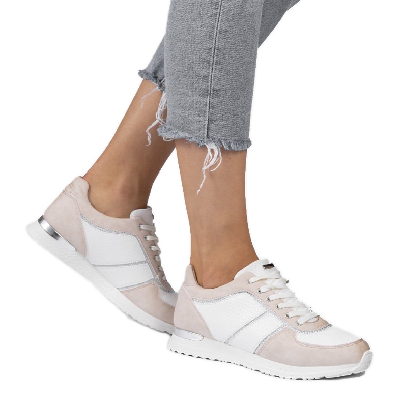 Rózsaszín öko-velúr sportcipő 6162-Y