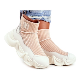 Női magas sportcipő Big Star White GG274608 fehér