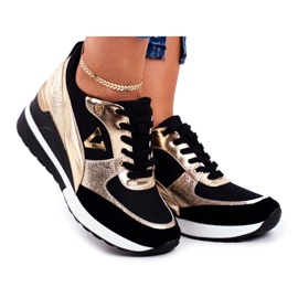 Vinceza Női sportcipők Fekete és arany cipők 21-10574 sárga