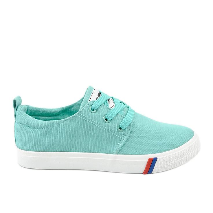 Zöld klasszikus női cipők T-1743