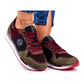 Ifjúsági sport Big Star Grey és Claret GG274459 piros szürke