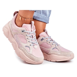 Női cipők Big Star Pink GG274655 rózsaszín