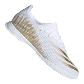 Adidas X Ghosted.3 In M EG8204 futballcipő fekete, fehér, arany fehér