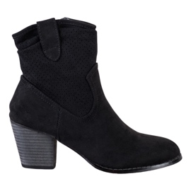 Bestelle Klasszikus áttört cowboy csizma fekete Bestelle Klasszikus áttört cowboy csizma fekete