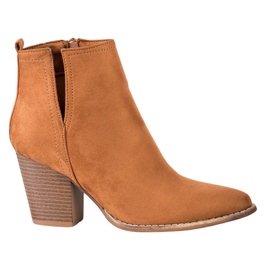 Erynn Velúr csizma vágással barna