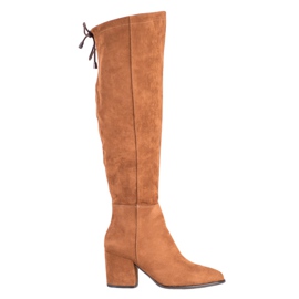 VINCEZA velúr csizma barna VINCEZA velúr csizma barna