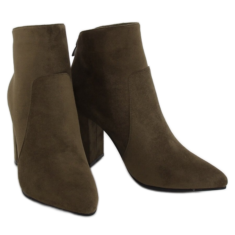 Zöld magas sarkú csizma TX-1802 Dk Green