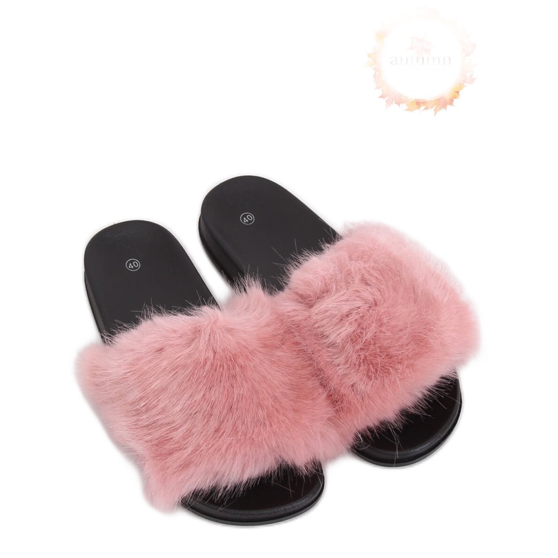 Rózsaszín papucs szőrrel CK107P Pink Rózsaszín papucs szőrrel CK107P Pink