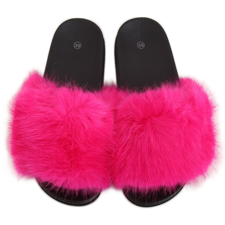 Fukszia szőrme papucs CK107P Fushia rózsaszín