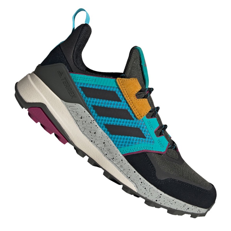 Adidas Terrex Trailmaker M FU7240 cipő fekete kék szürke zöld sárga