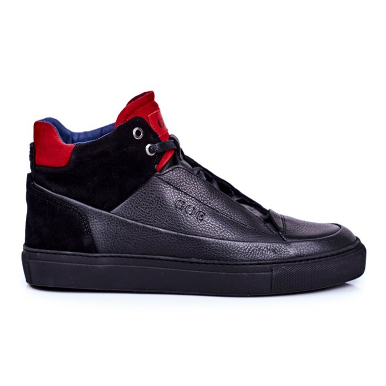 GOE Férfi sportcipő Bőr fekete GG1N3114 piros