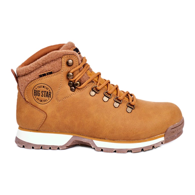 Férfi túracipő Big Star Outdoor Camel GG174402 bézs sárga