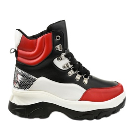 Piros Neamelira színes cipők fekete