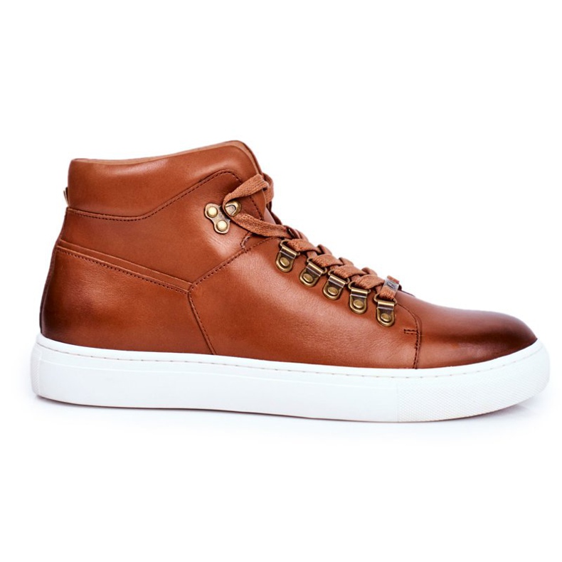 Férfi bőr cipők GOE Brown GG1N3011 barna