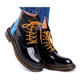 Női Csizma Csapda Glany Goe Bőr Fekete GG2N3056