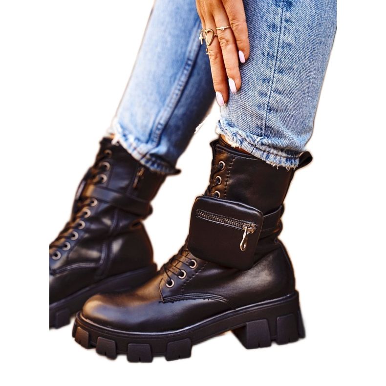 S.Barski Női Csizma A Platformon Fekete Melegített Verdem