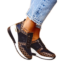 S.Barski Női sportcipők Cipők Fekete -fehér Metronus bézs