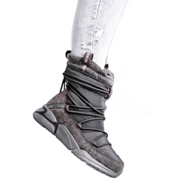 Női hócsizma Big Star Grey GG274629 szürke