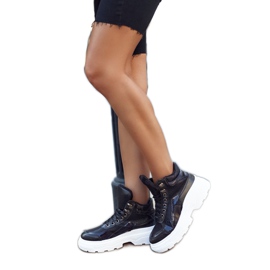 PS1 Női sportcipő melegített fekete Davan