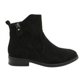 Evento Fekete velúr bokacsizma cipzárral Evento Fekete velúr bokacsizma cipzárral