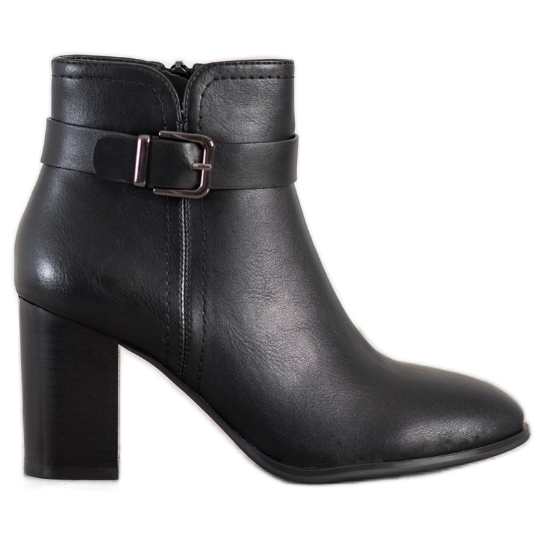 Sergio Leone Klasszikus magas sarkú csizma fekete