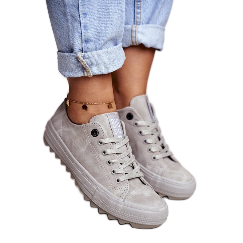 Női cipők Big Star Grey GG274075 szürke