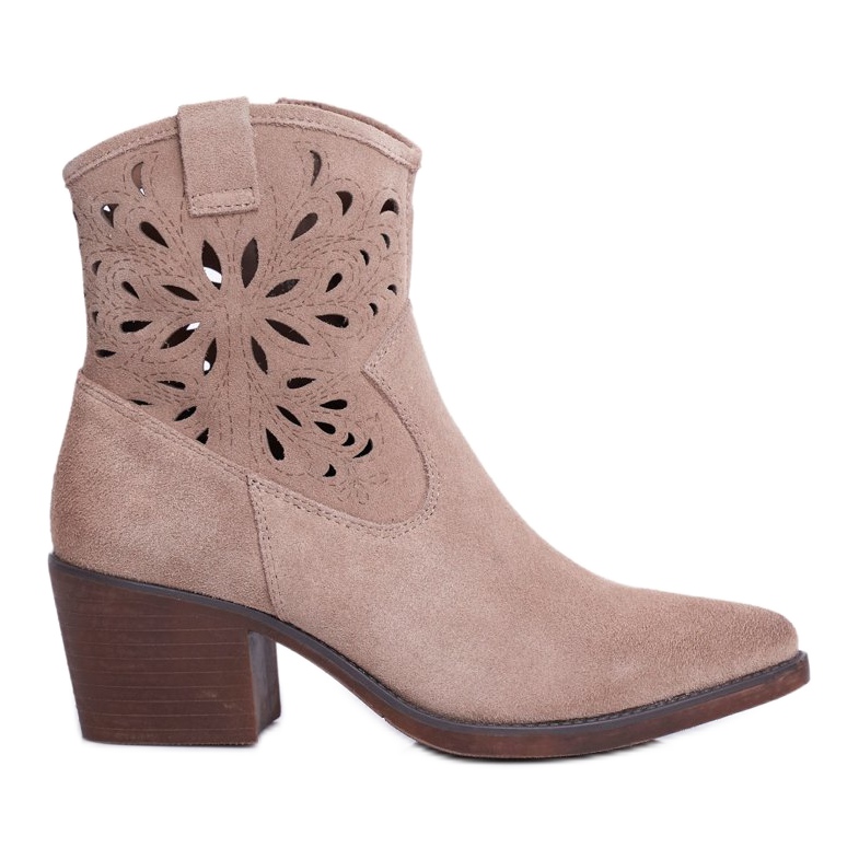 S.Barski Női csizma Bőr Bézs Barski 12622-20